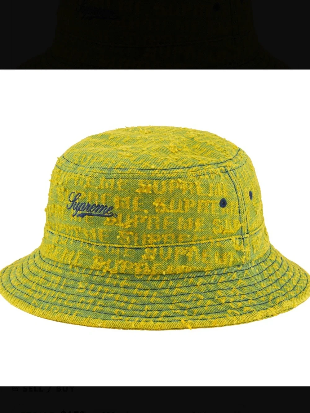 Supreme green Needle Punch Denim Crusher M/L
